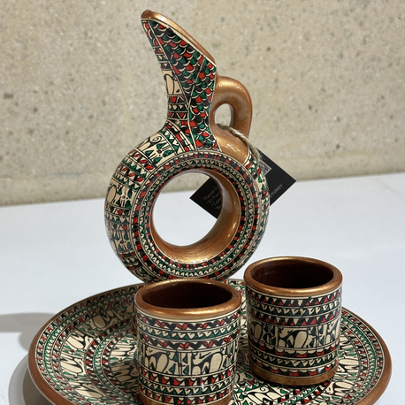 HİTİT GÜNEŞİ SERAMİK SET (18cm)