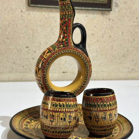 HİTİT GÜNEŞİ SERAMİK SET (18cm)