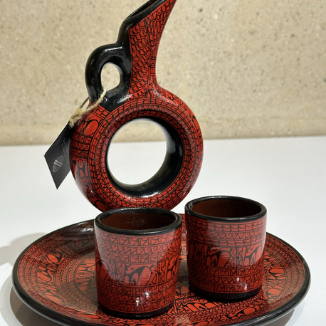 HİTİT GÜNEŞİ SERAMİK SET (18cm)