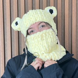 Açık Sarı Gözlü Balaclava