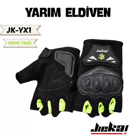 YARIM ELDİVEN KORUMALI * NEON YEŞİL *