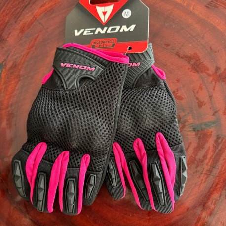 VENOM VN-920 KADIN MOTOSİKLET ELDİVENİ – PEMBE