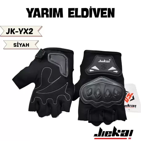 YARIM ELDİVEN KORUMALI * SİYAH *