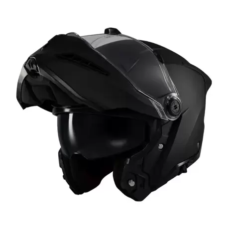 AXXIS Ghostfighter Solid A1 Mat Siyah Motosiklet Kaskı ( ÇENE AÇILIR )