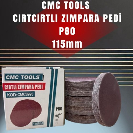 CMC TOOLS -100 ADET -CIRTCIRTLI ZIMPARA PEDİ P 80 - 115mm