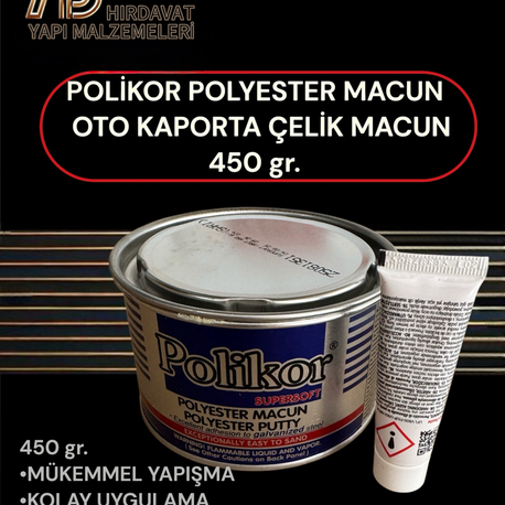 POLİKOR POLYESTER ÇELİK MACUN 450gr. 