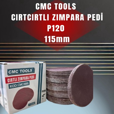 CMC TOOLS -100 ADET -CIRTCIRTLI ZIMPARA PEDİ P 120 - 115mm
