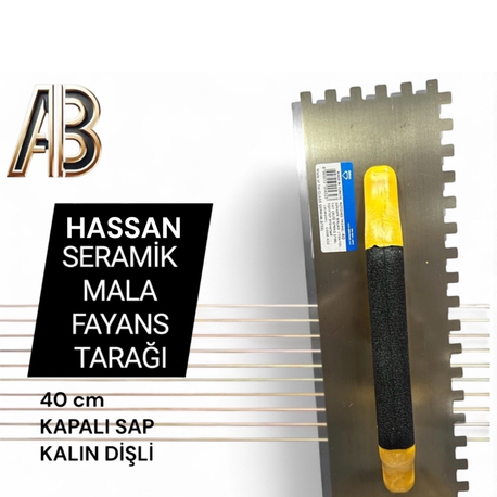 HASSAN SERAMİK MALASI FAYANS TARAĞI  40cm KALIN DİŞLİ 