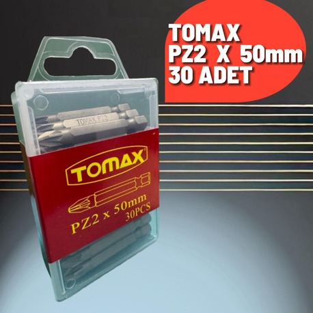 TOMAX PZ2 X 50mm (30adet)  VİDALAMA YILDIX MATKAP UCU 