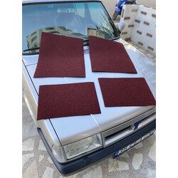 Kırmızı çelik halı paspas takım 