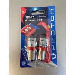 Photon kırmızı çift duy Led ampül