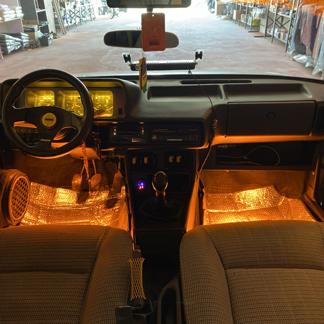 Amber ayakaltı parmak led 