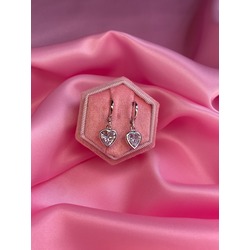Silver Heart Earrings 