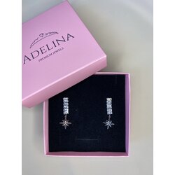 Silver Compass Earrings 