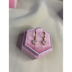 Pink Heart Earrings 