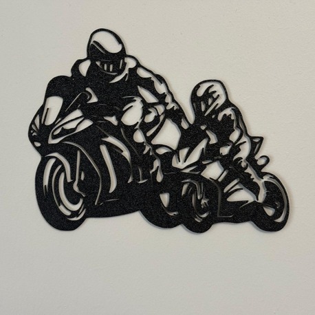 Baba Oğul Motorspor 2D Duvar Dekoru
