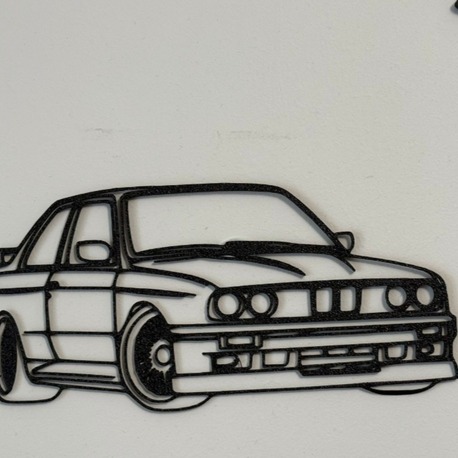 BMW E30 2D Duvar Dekoru