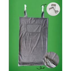 Kapı Arkası Kirli Çamaşır Sepeti / Organizer / Oyuncak Sepeti + 2 Ad Metal Askı