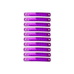 10 Adet 9 Ledli Parmak Led Lamba Mor 12v-24v