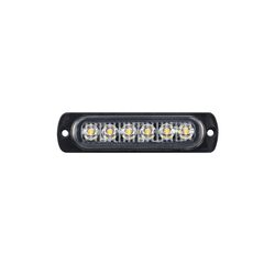6 Ledli Mercekli Çakar Lamba Beyaz 12-24v