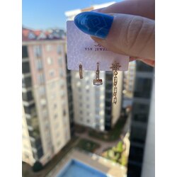 3'lü Kutup Yıldızı Küpe