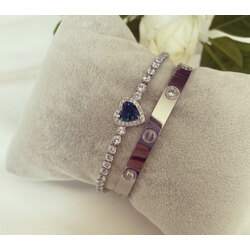 silver cartier kelepçe