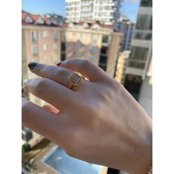 Gold Baget Yüzük (çelik)