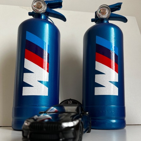 M LOGO YANGIN SÖNDÜRME TÜPÜ MAVİ