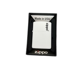 Benzinli replika Zippo isim hediyeli beyaz renk
