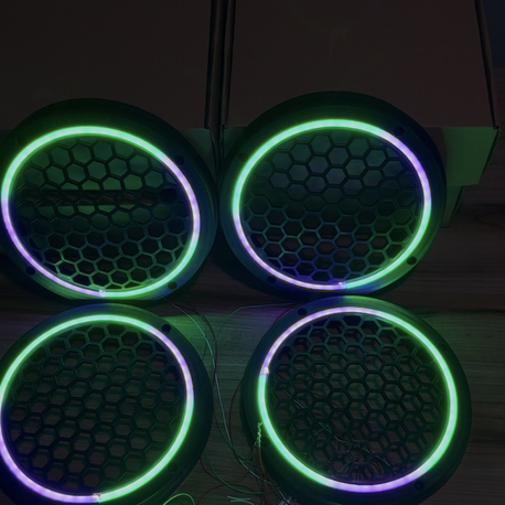 16cm pixel neon kapak 2 takım 4 adet 