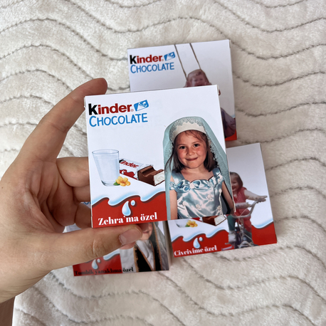 Kişiye özel Kinder Çikolata(açıklamayı okuyunuz)
