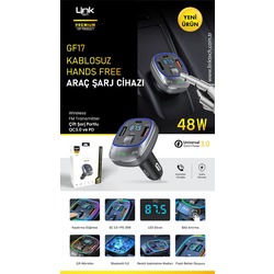Link Tech Şarj cihazı FM Transmitter