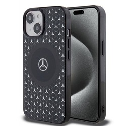 MERCEDES BENZ DOUBLE LAYER MAGSAFE CASE MINI STARS PATTERN IP15 BLACK MEHMP15S23HGPK