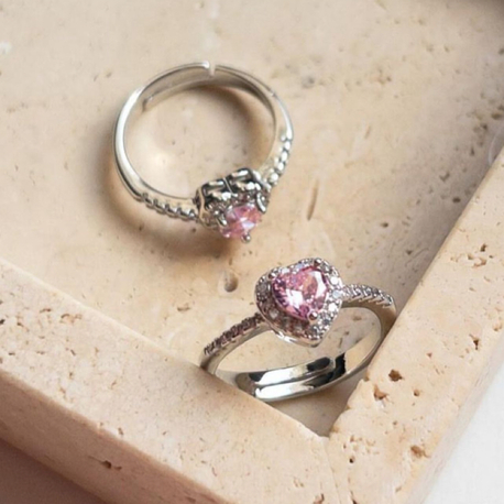Pembe Love Yüzük 