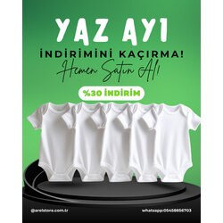 5’Li Paket Kısa Kollu Zıbın %100 Pamuk