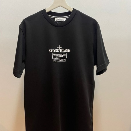 Stone Island Siyah Çift Taraf Baskılı T-Shirt – Premium 
