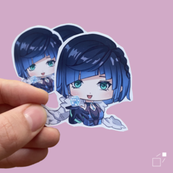 AR Tekli Yelan Sticker - Genshin Impact oyunundan