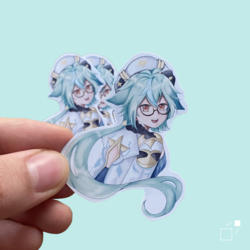 Artırılmış gerçeklik (AR) Tekli Sucrose Sticker - Genshin Impact oyunundan