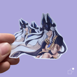 Tekli Artırılmış gerçeklik (AR) Cyno Sticker - Genshin Impact oyunundan