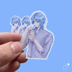 Tekli Artırılmış gerçeklik (AR) Ayato Sticker - Genshin Impact oyunundan