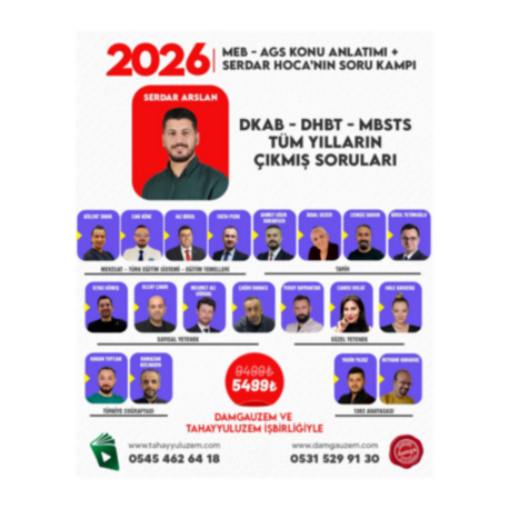 AGS KONU ANLATIMI+60 ONLİNE DENEME SERİSİ
