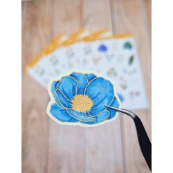 LF13 - Flower & Leaf Temalı Laptop, Notebook, Tablet, Telefon, Ajanda Sticker Seti