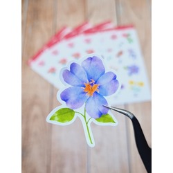 LF30 - Flower & Leaf Temalı Laptop, Notebook, Tablet, Telefon, Ajanda Sticker Seti