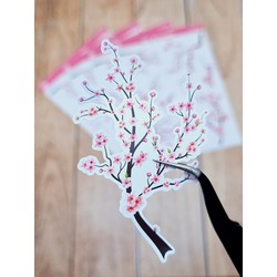 LF05 - Flower & Leaf Temalı Laptop, Notebook, Tablet, Telefon, Ajanda Sticker Seti