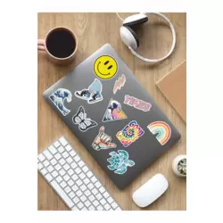 Good Vibes Temalı Laptop Notebook Tablet Sticker Set - ARSET13A