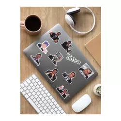 Ofis Temalı Laptop Notebook Tablet Sticker Set - ARSET15B