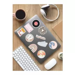 Good Vibes Temalı Laptop Notebook Tablet Sticker Set - ARSET13D