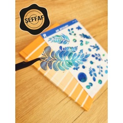 Şeffaf  - LF14 - Flower & Leaf Temalı Laptop, Notebook, Tablet, Telefon, Ajanda Sticker Seti