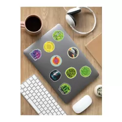 Ricky and Morty Temalı Laptop Notebook Tablet Sticker Set - ARSET3C