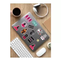 Squid Game Laptop Notebook Tablet Sticker Set Sticker Set - ARSET25D
